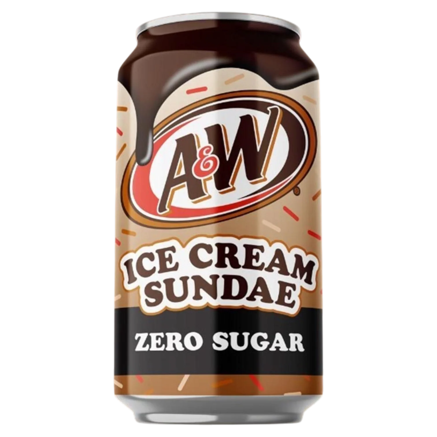 A&W Ice Cream Sundae Soda Zero Sugar - 12fl.oz (355ml)