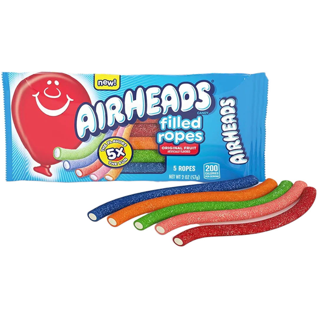 Airheads Filled Ropes Original Fruit - 2oz (57g)