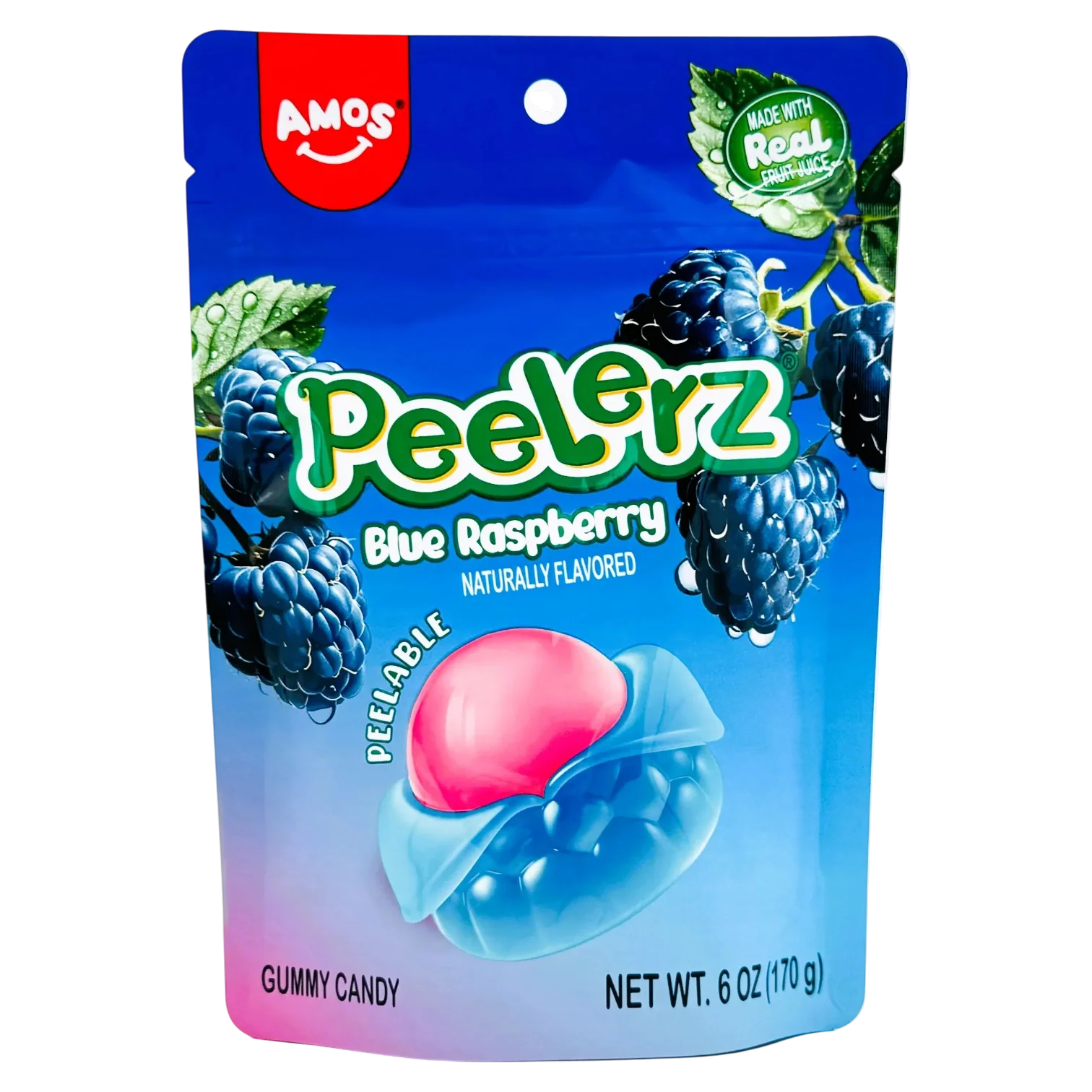 Amos Peelerz Blue Raspberry - 6oz (170g)