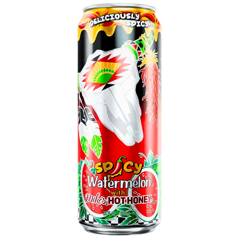 AriZona Spicy Watermelon With Mike's Hot Honey - 22oz (650ml)