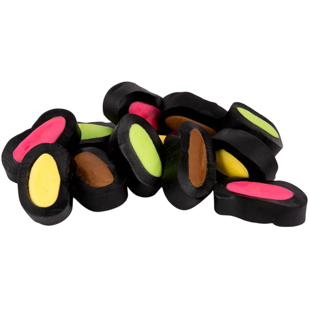 Banana, Apple, Strawberry & Chocolate Liquorice Giants - Image 2