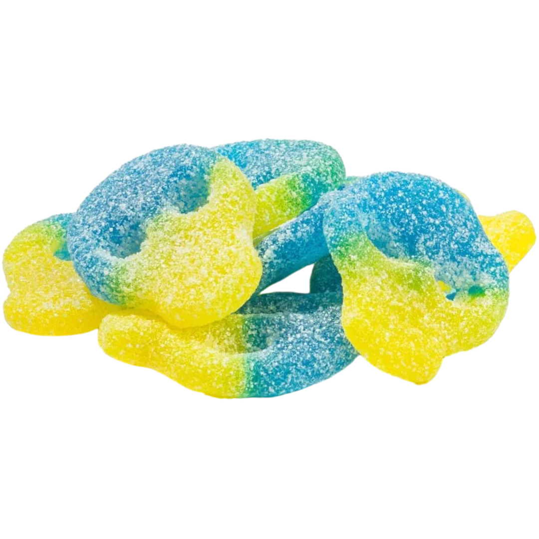 Blue Raspberry Lemonade Sour Swedish Skulls - Image 2