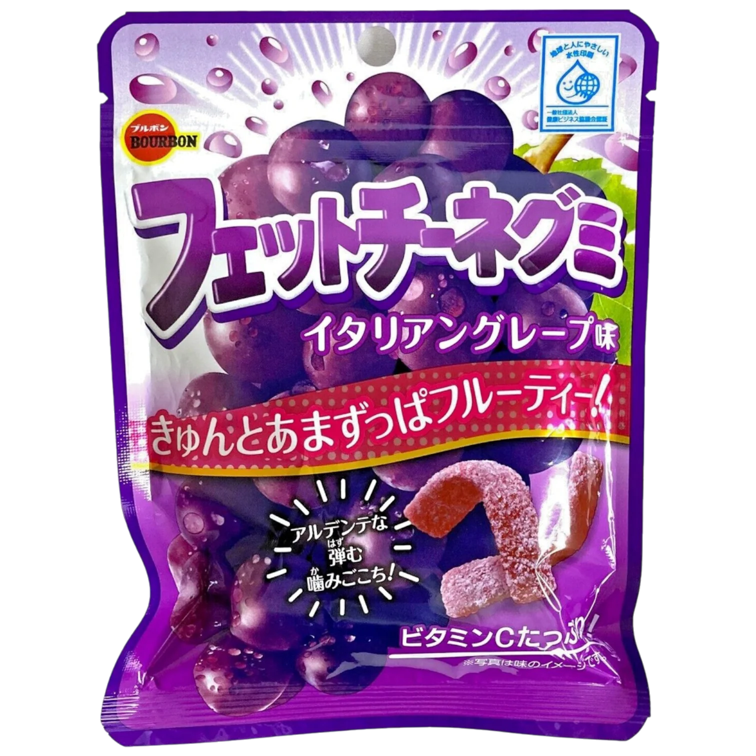 Bourbon Fettuccine Italian Grape Gummy Candy (Japan) - 1.76oz (50g)
