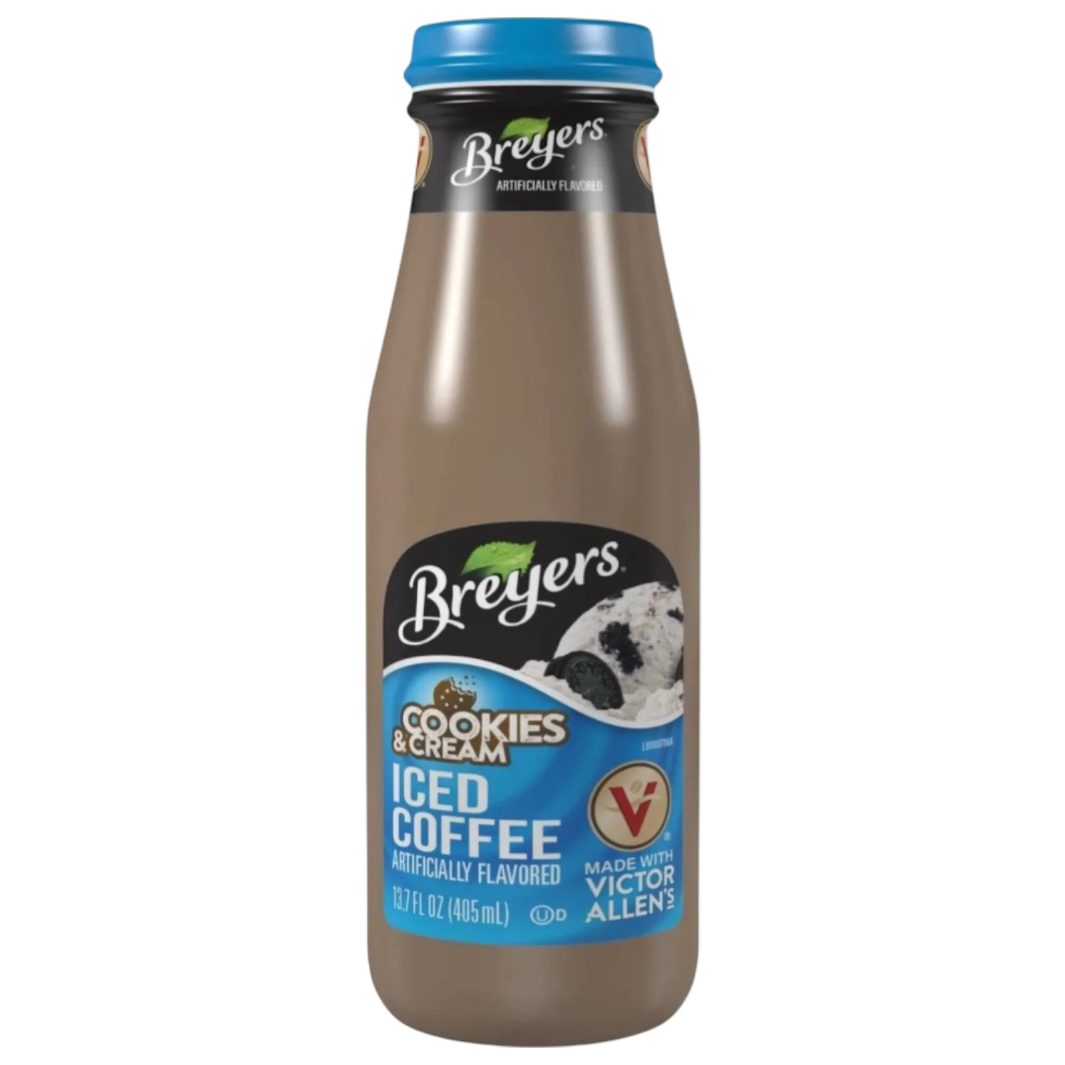 Breyers Cookies & Cream Victor Allen's Iced Coffee Glass Bottle - 13.7fl.oz (405ml)