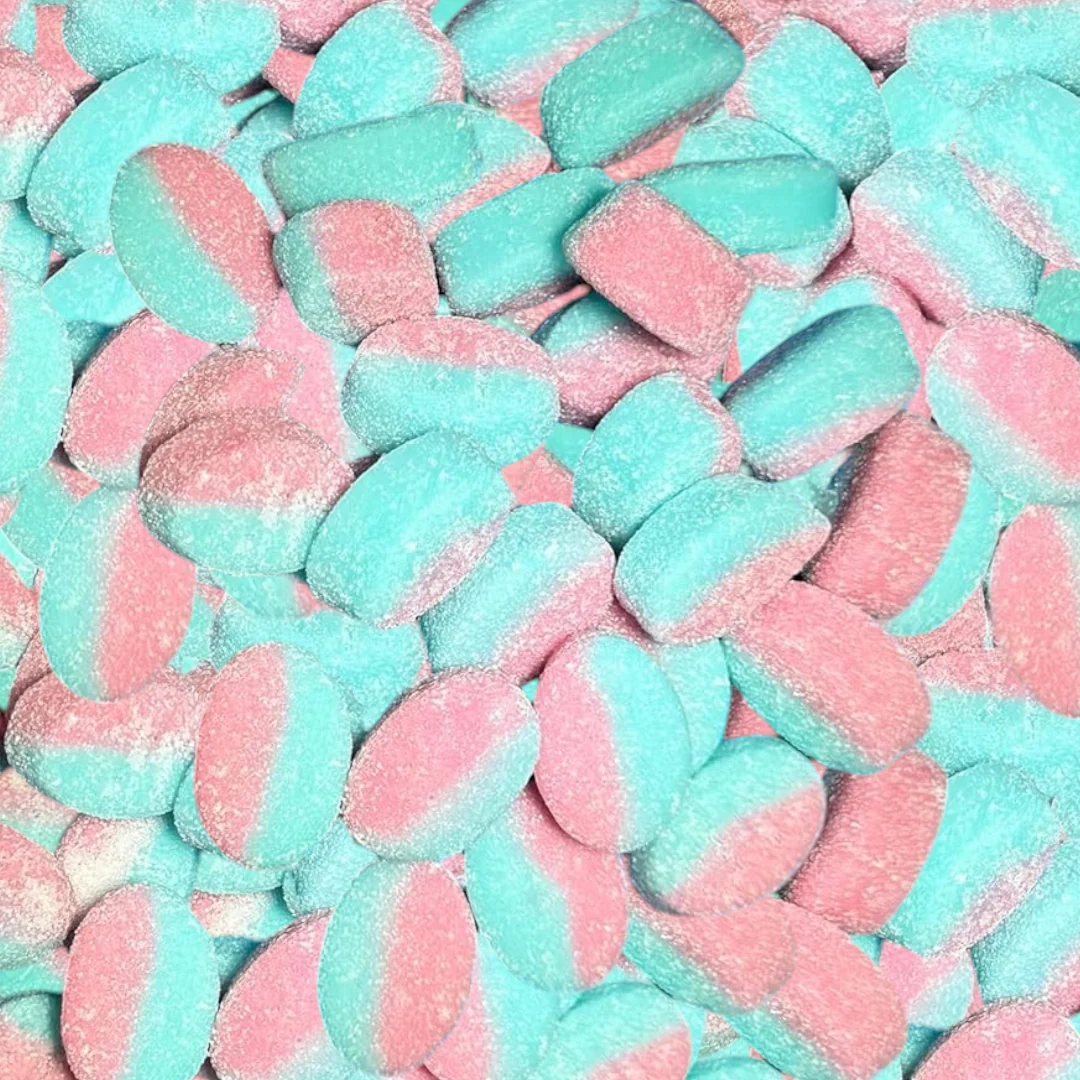BUBS GOODY Raspberry & Blueberry Sour Micro Foam Ovals