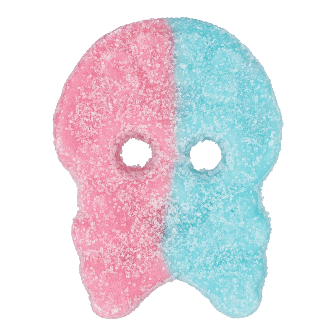 BUBS Sour Dizzy Bubblegum Foam Skulls - Image 2
