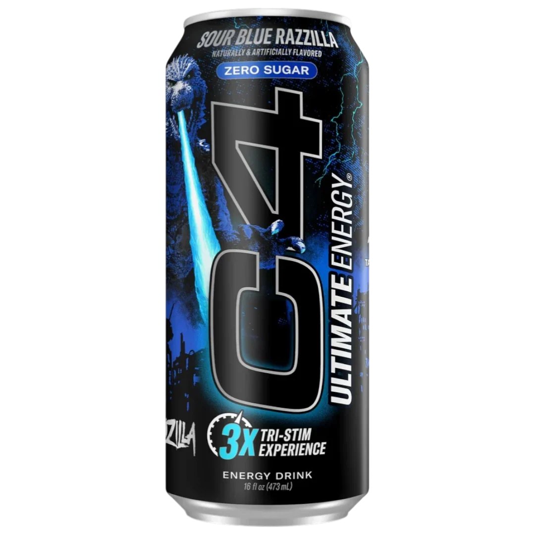 C4 Energy Blue Razzilla Flavour Energy Drink - 16fl.oz (473ml)