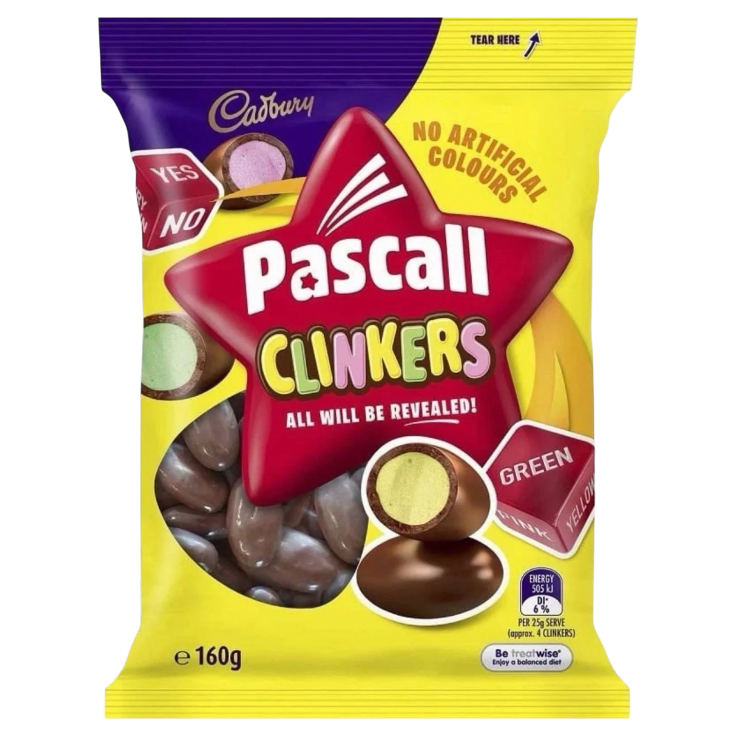 Cadbury Pascall Clinkers Share Bag - 5.64oz (160g)