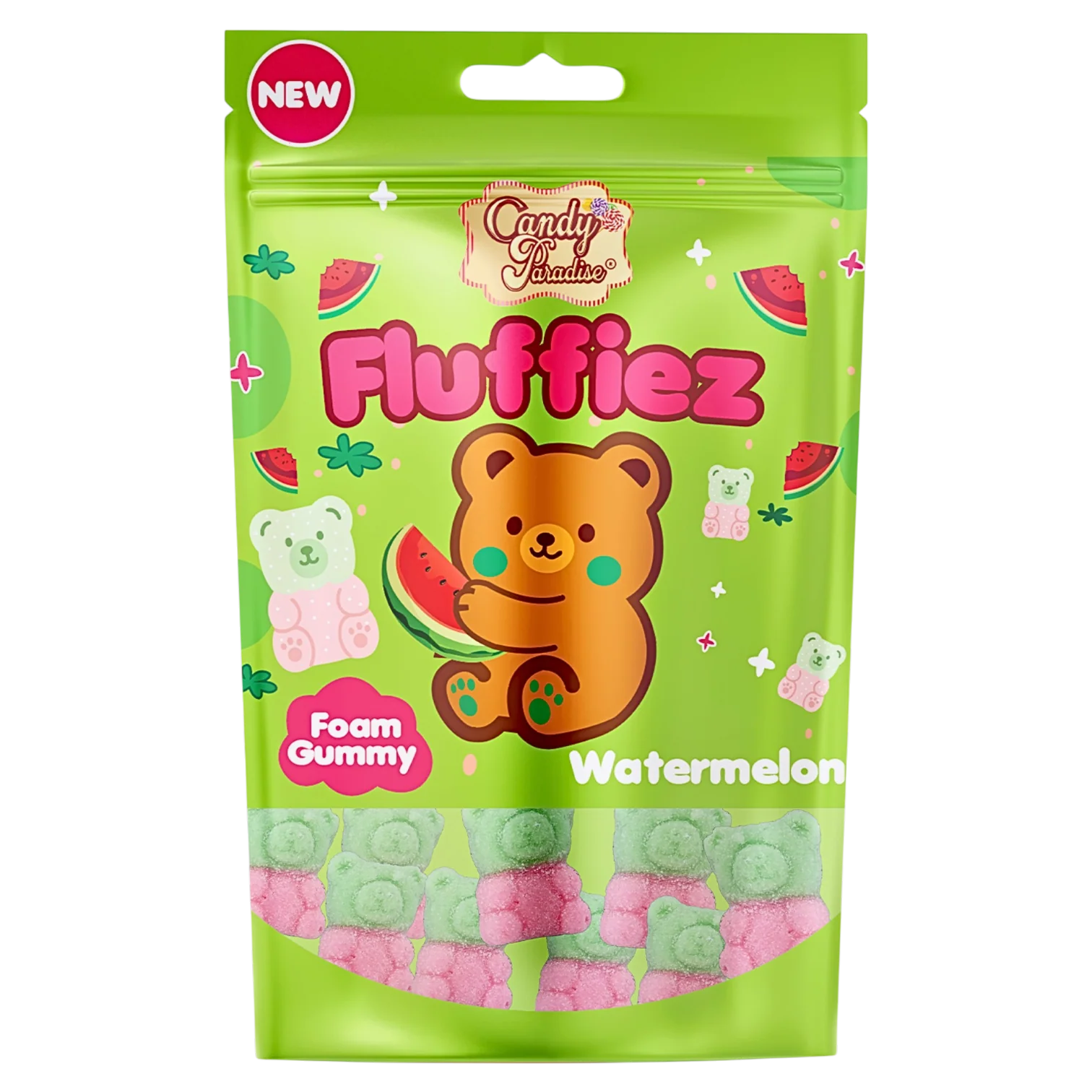 Candy Paradise Fluffiez Foam Gummies Watermelon - 3.5oz (100g)