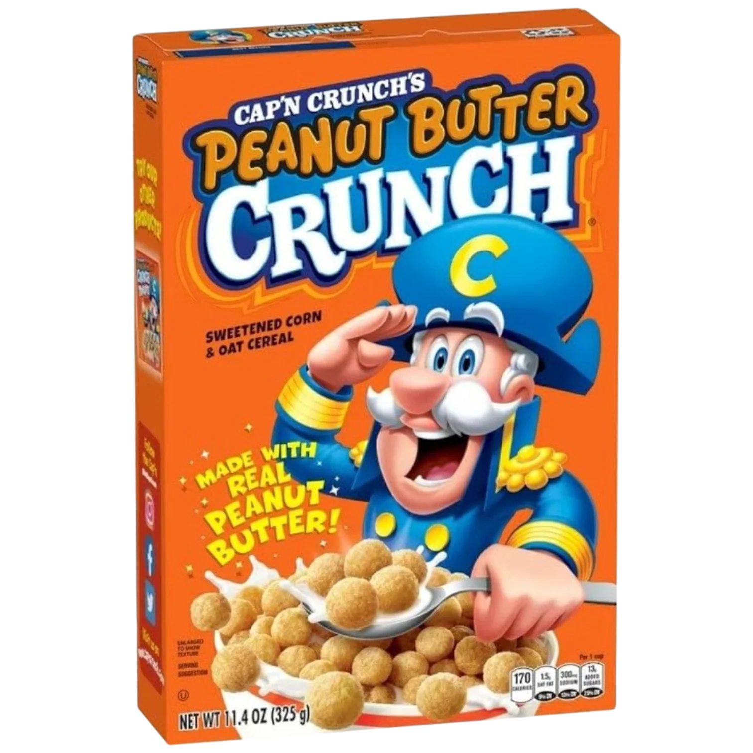 Cap'n Crunch Peanut Butter Crunch Cereal - 11.5oz (325g)