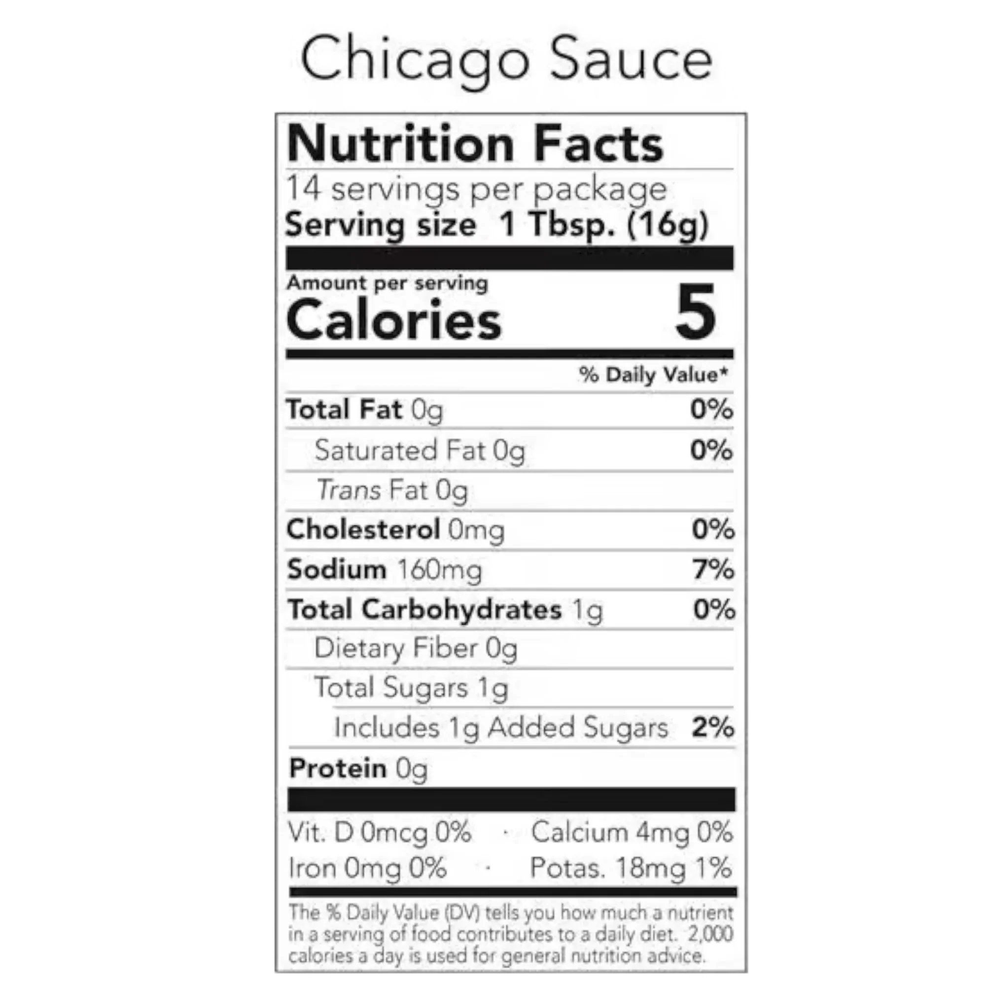 Chicago Original Sauce - 8oz (227g) - Image 2