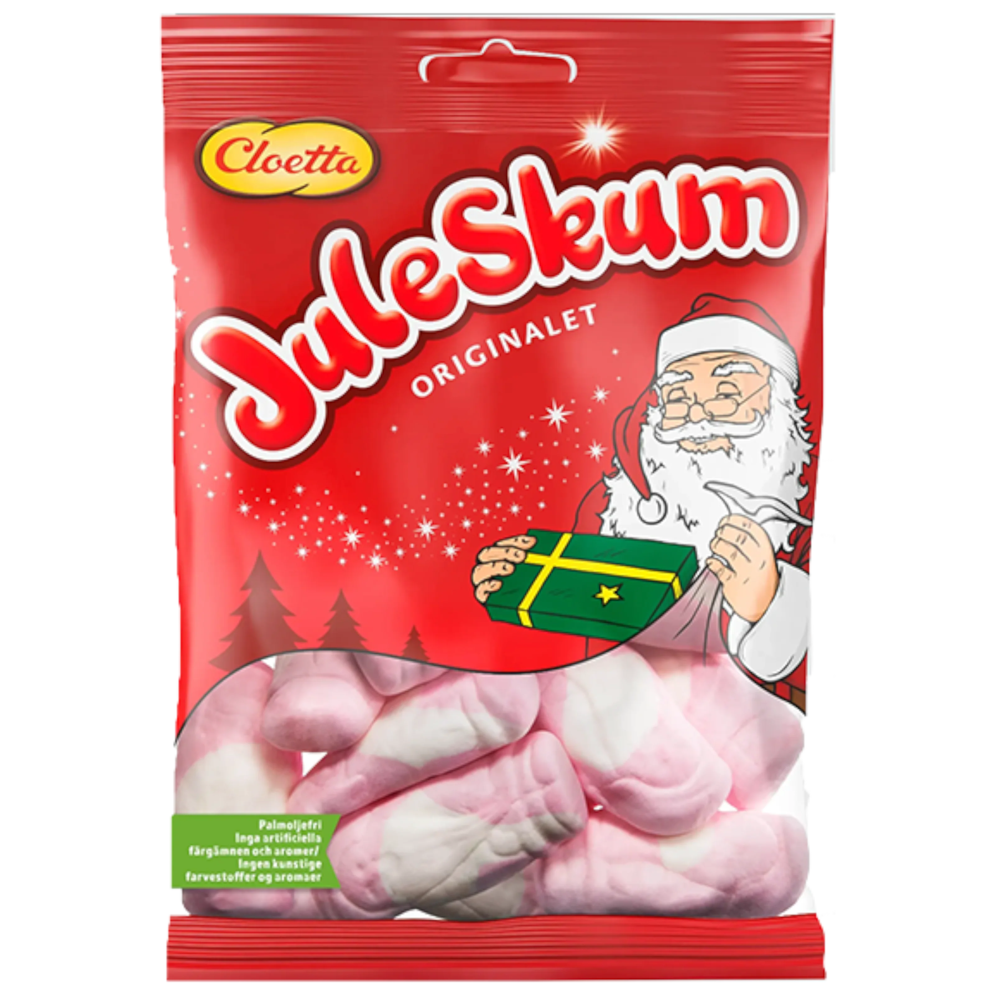 Cloetta Juleskum Fruity Santa Marshmallows (Scandinavia)- 3.5oz (100g)