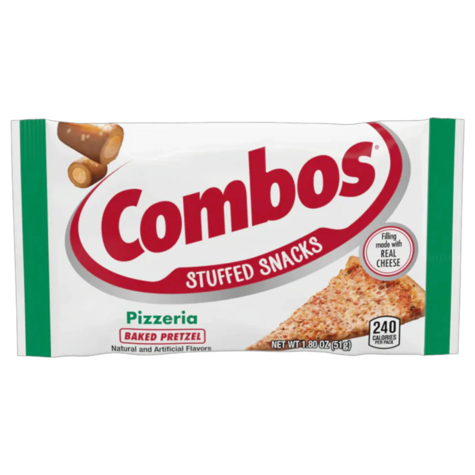 Combos Pizzeria Flavour Stuffed Baked Pretzel Bites Snack Bag - 1.7oz (48.2g)