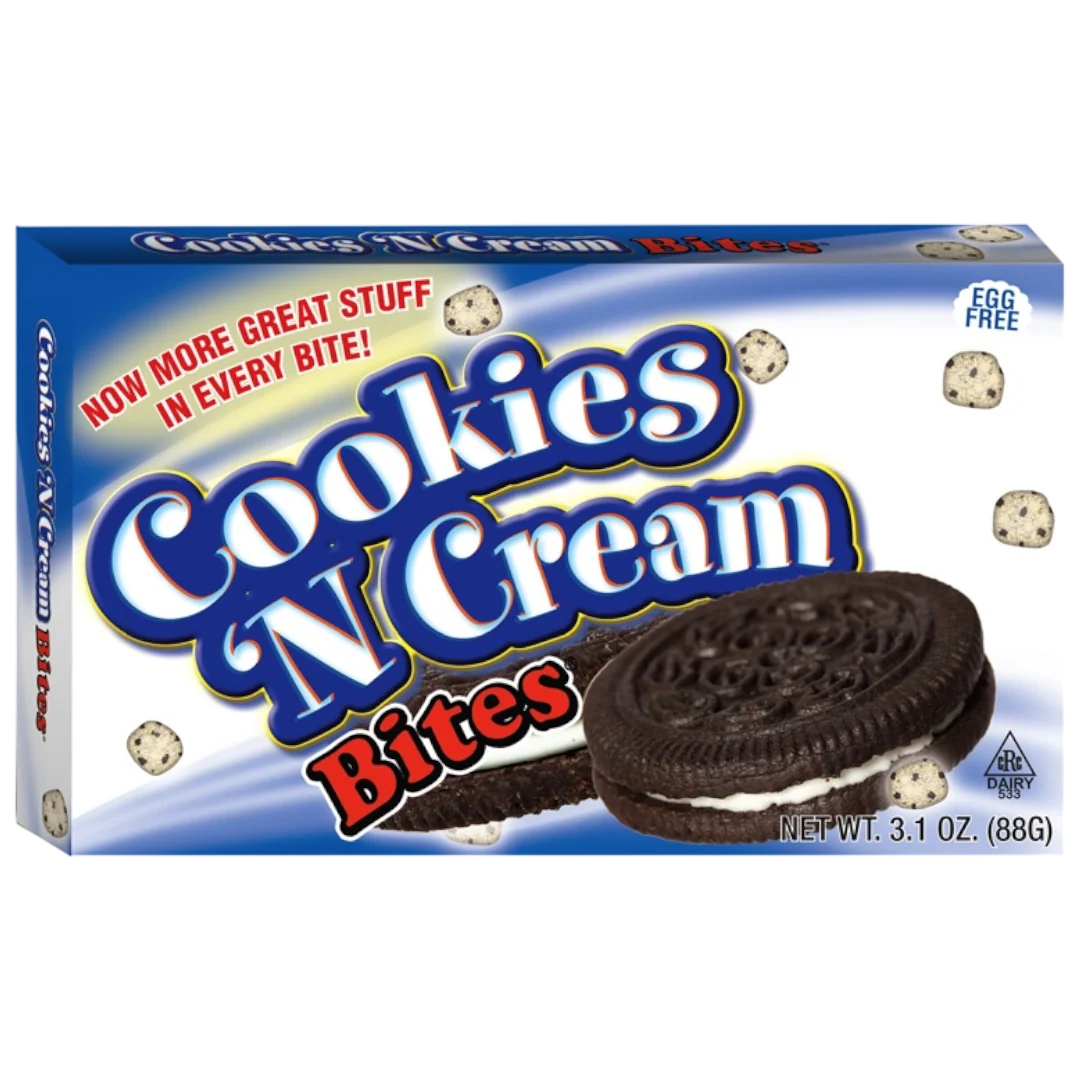 Cookie Dough Bites Cookies 'N Cream Theatre Box - 3.1oz (88g)
