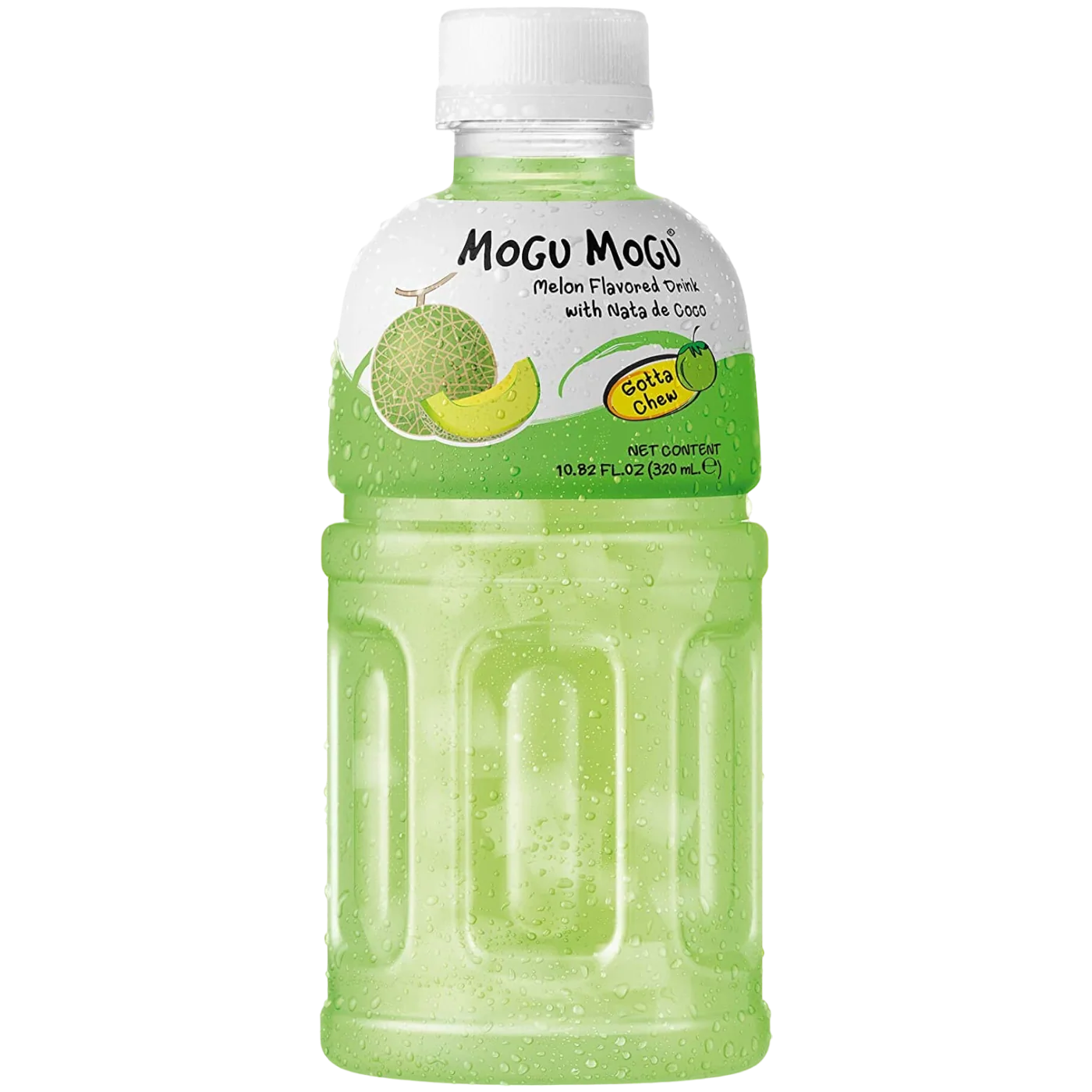 Mogu Mogu Melon Flavoured Drink with Nata de Coco - 10.8fl.oz (320ml)
