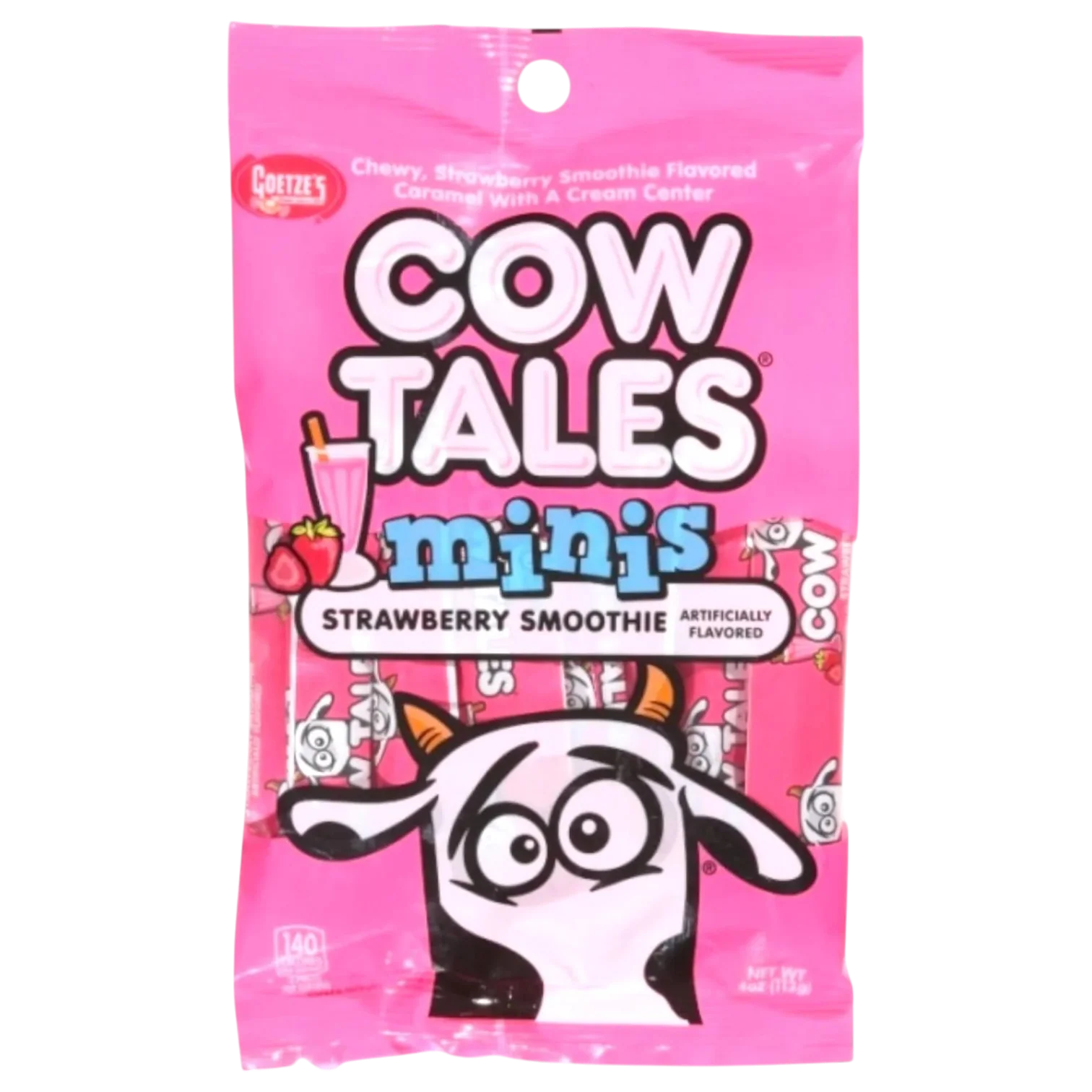 Cow Tales Minis Strawberry Smoothie Peg Bag - 4oz (113g)
