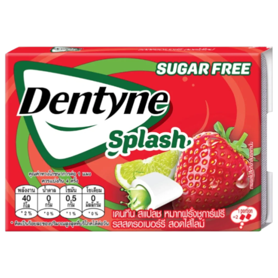 Dentyne Splash Strawberry Lime Gum - 0.41oz (11.6g)