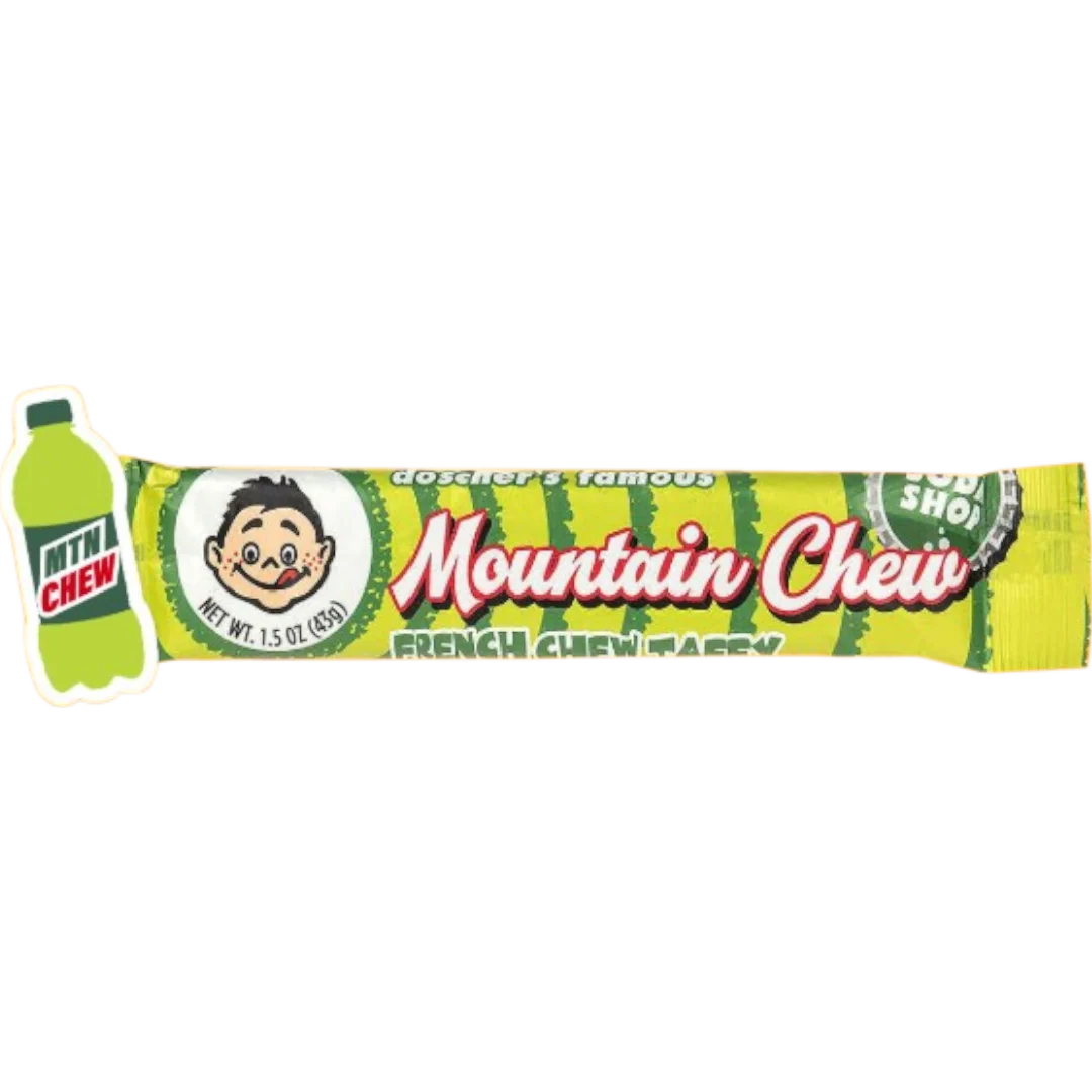 Doscher's Famous Soda Shop Mountain Chew Taffy Chew Bar - 1.5oz (43g)