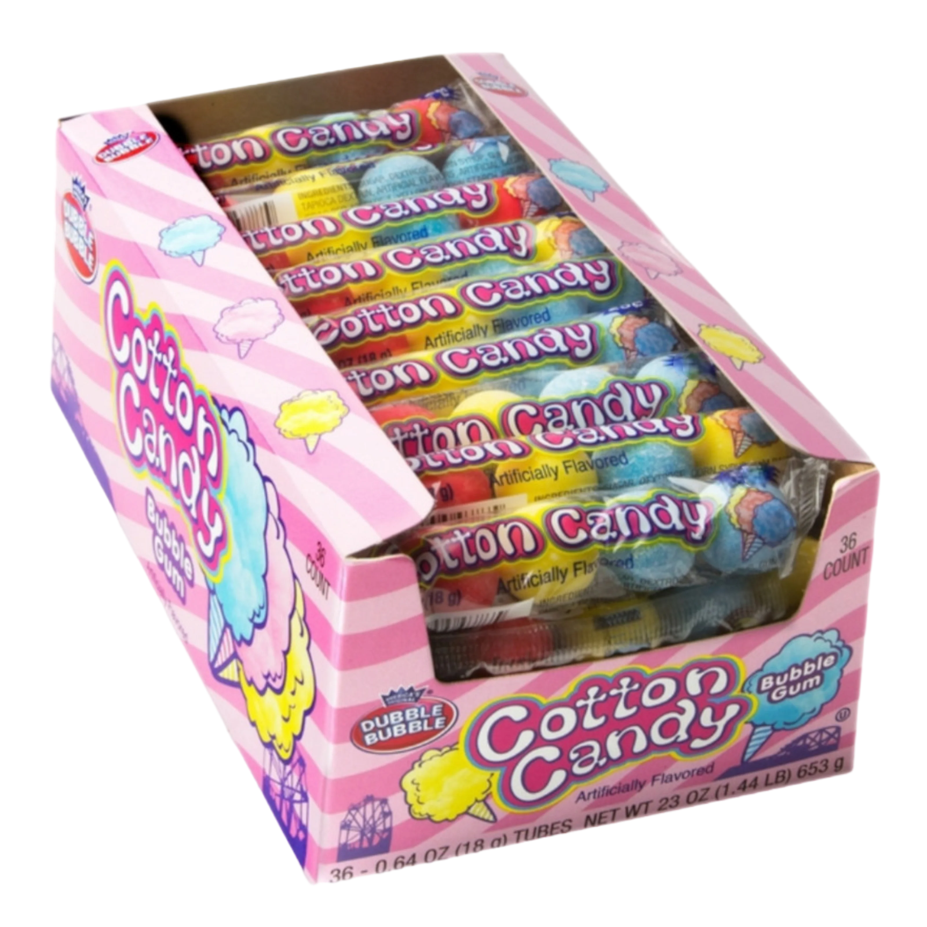 Dubble Bubble Cotton Candy Bubble Gum Balls - 0.64oz (18g) - Image 2