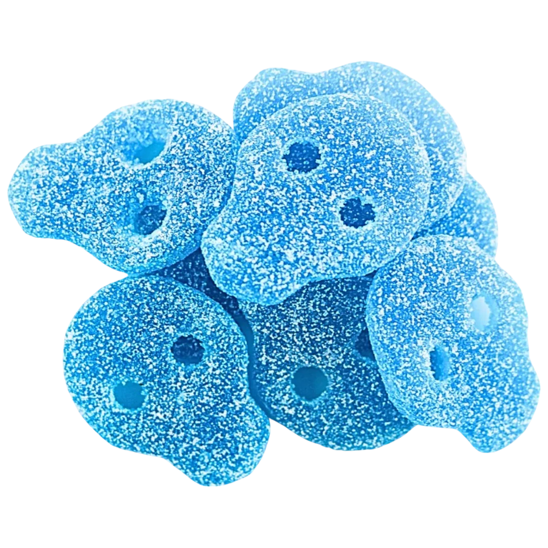 Sour Blue Raspberry Swedish Skulls - Image 2