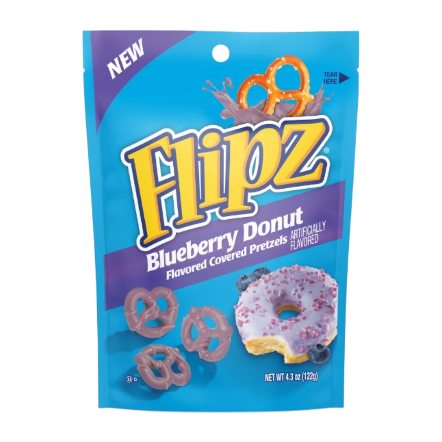 Flipz Blueberry Donut Pretzels - 4.3oz (122g)