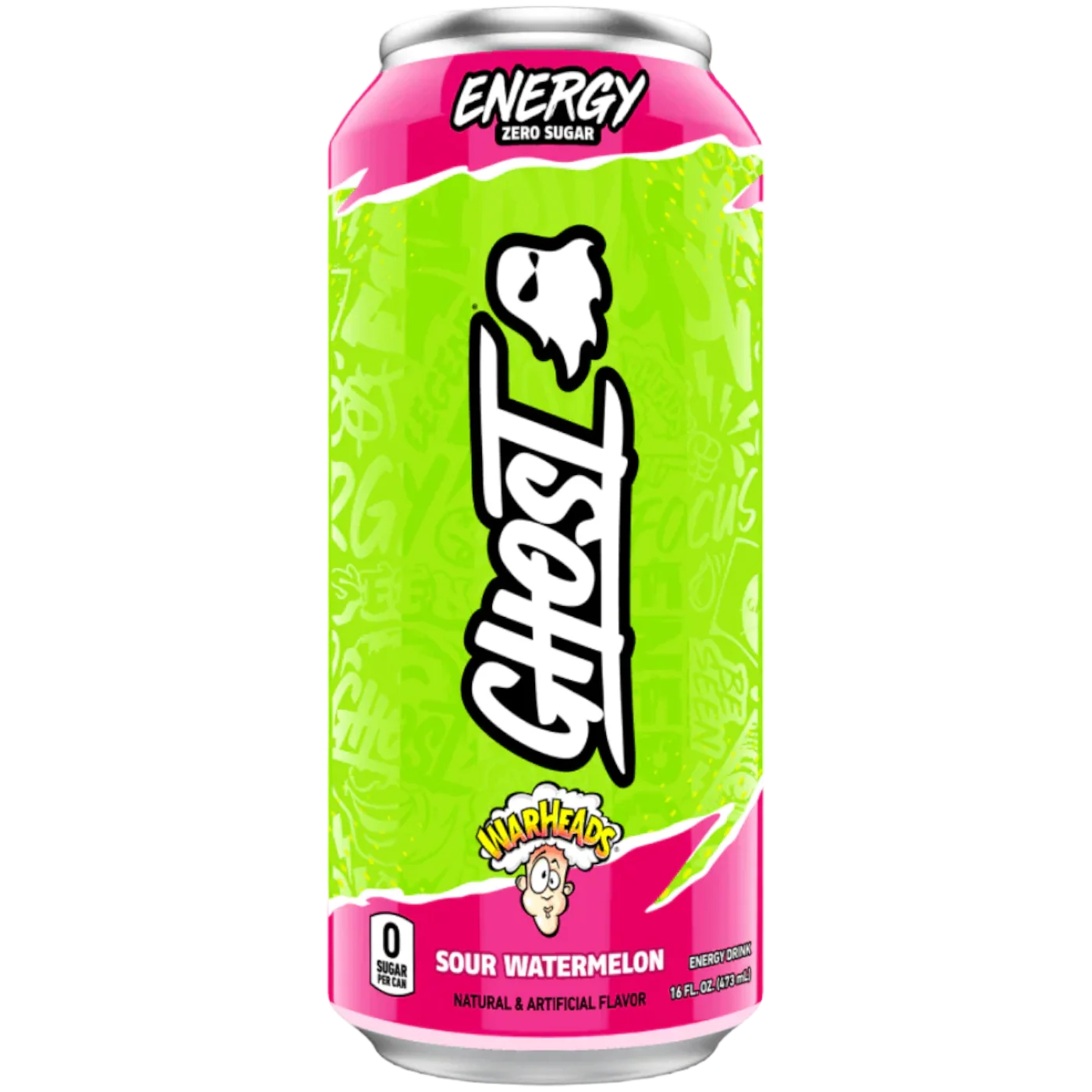 Ghost Energy Warheads Sour Watermelon - 16fl.oz (473ml)