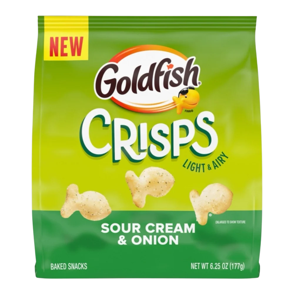 Goldfish Crisps Sour Cream & Onion Flavour - 6.24oz (177g)