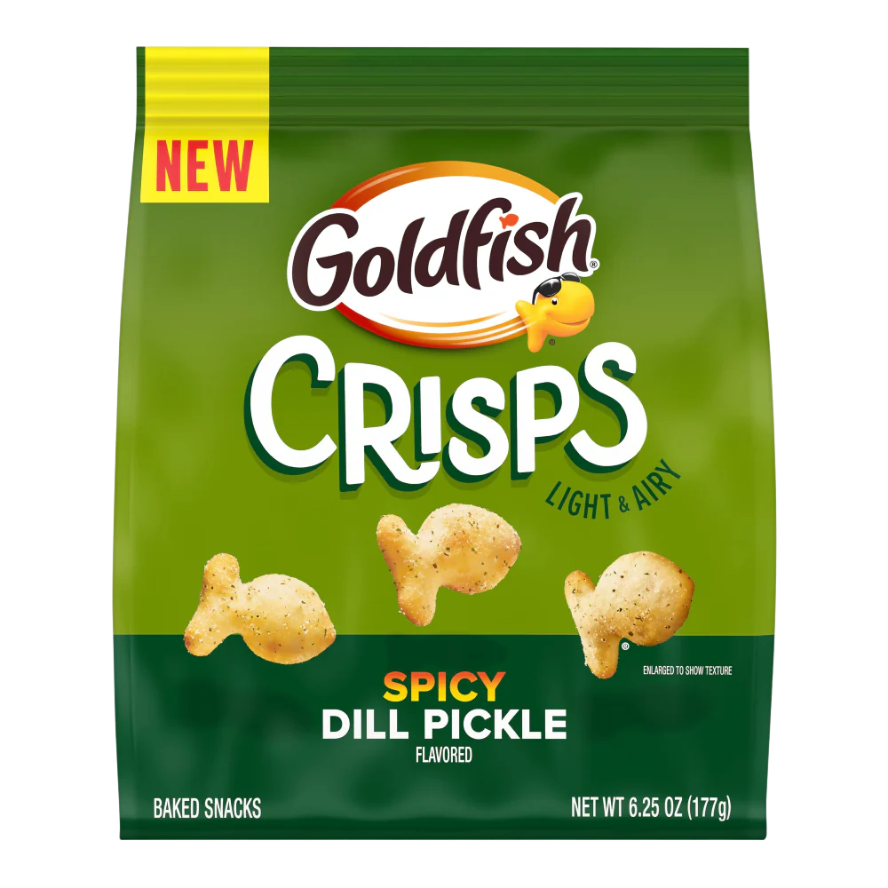 Goldfish Crisps Spicy Dill Pickle Flavour - 6.24oz (177g)
