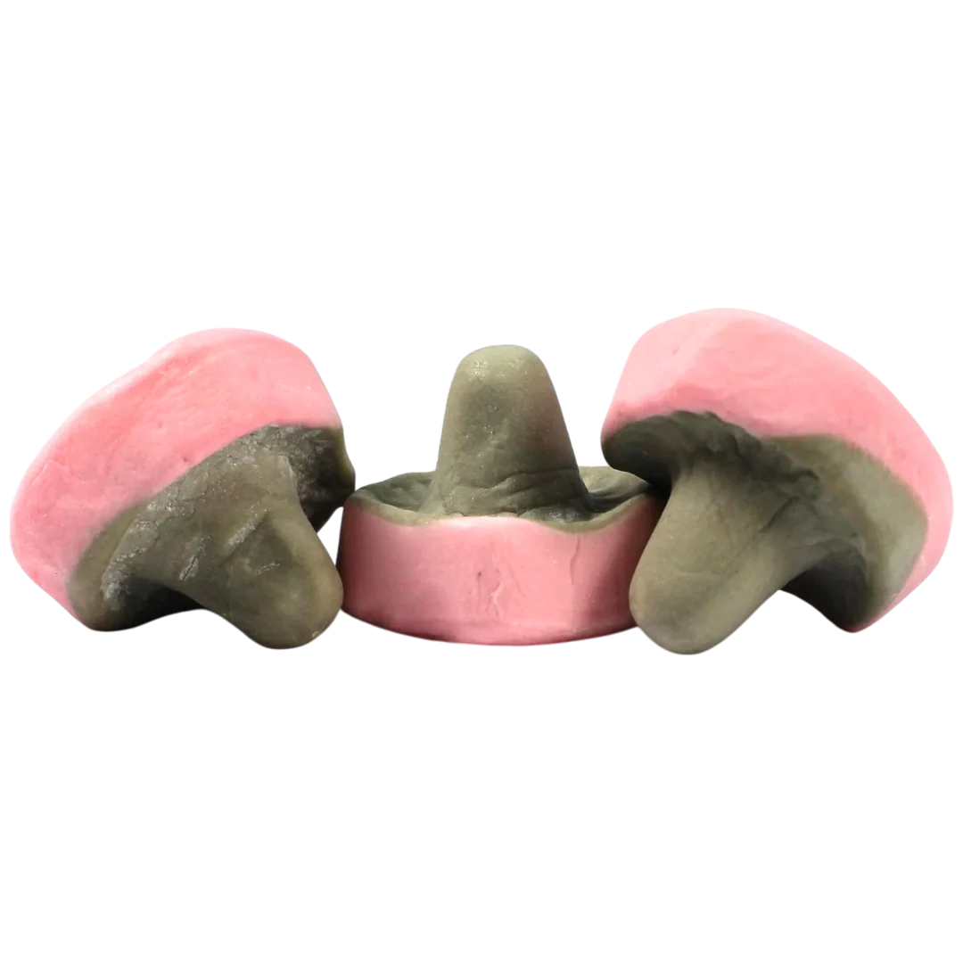Hallon Lakrits Svamp (Raspberry Liquorice Foam Mushrooms) - Image 2
