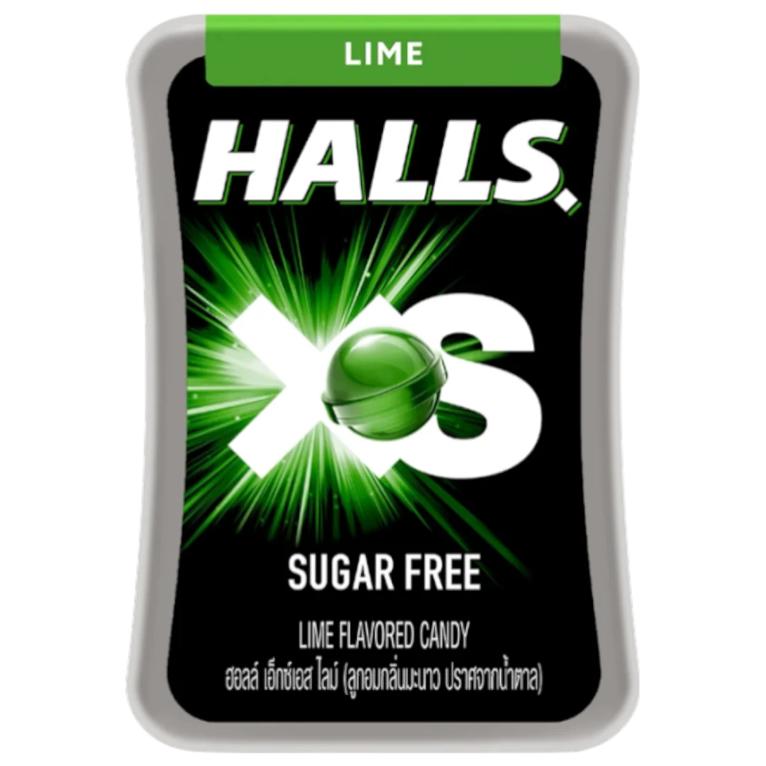 Halls XS Fresh Lime Hard Candy - 0.52oz (15g)