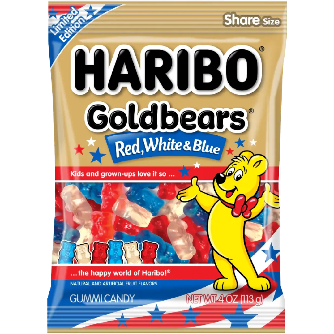 Haribo Goldbears Red, White & Blue (Limited Edition) - 4oz (113g)