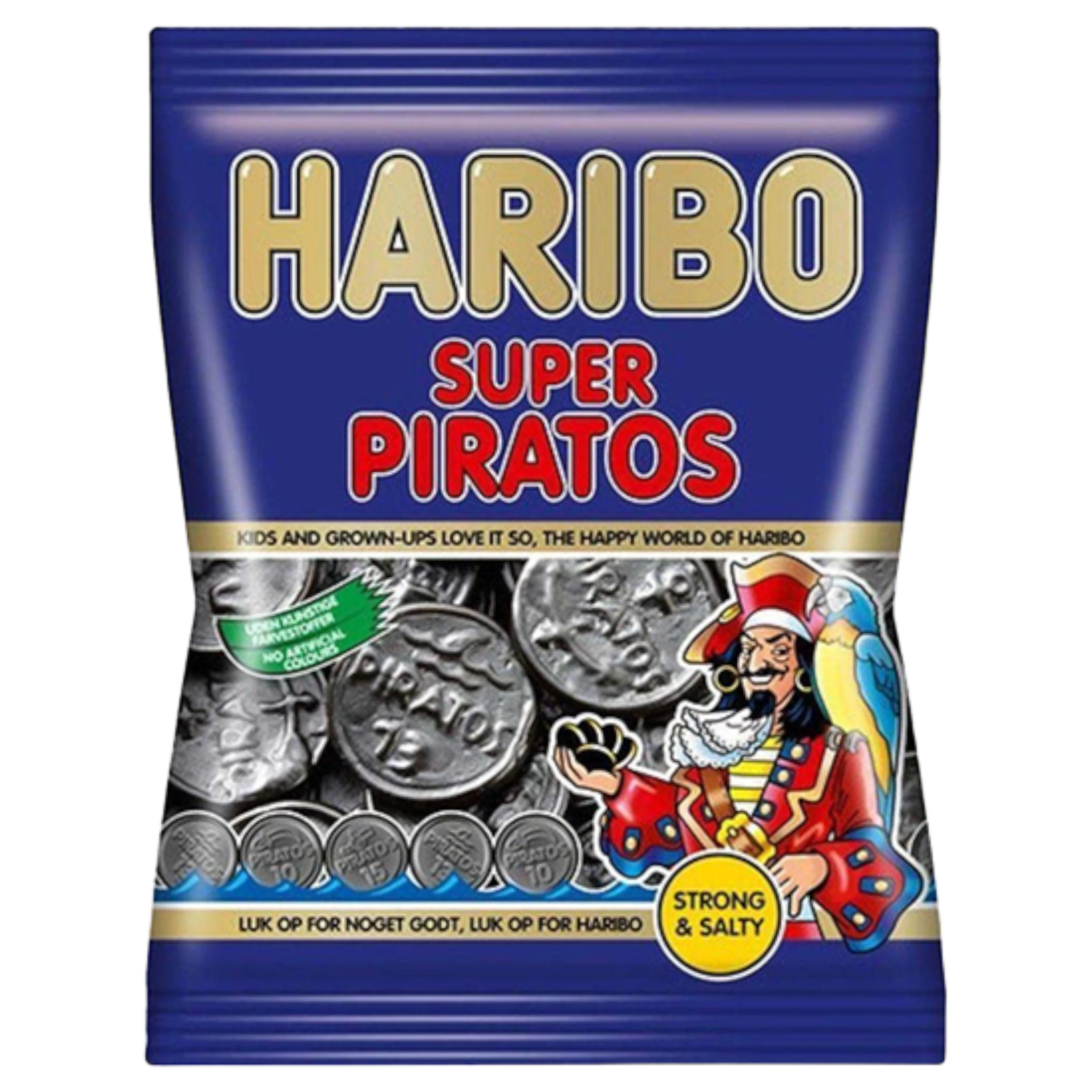 Haribo Super Piratos  – Salty Liquorice (Denmark) - 4.23oz (120g)
