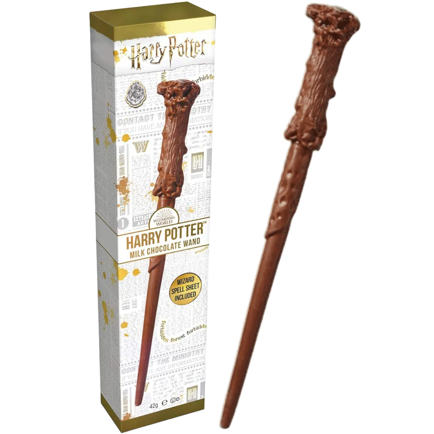 Harry Potter's Milk Chocolate Wand & Collectable Spell Sheet - 1.5oz (42g)