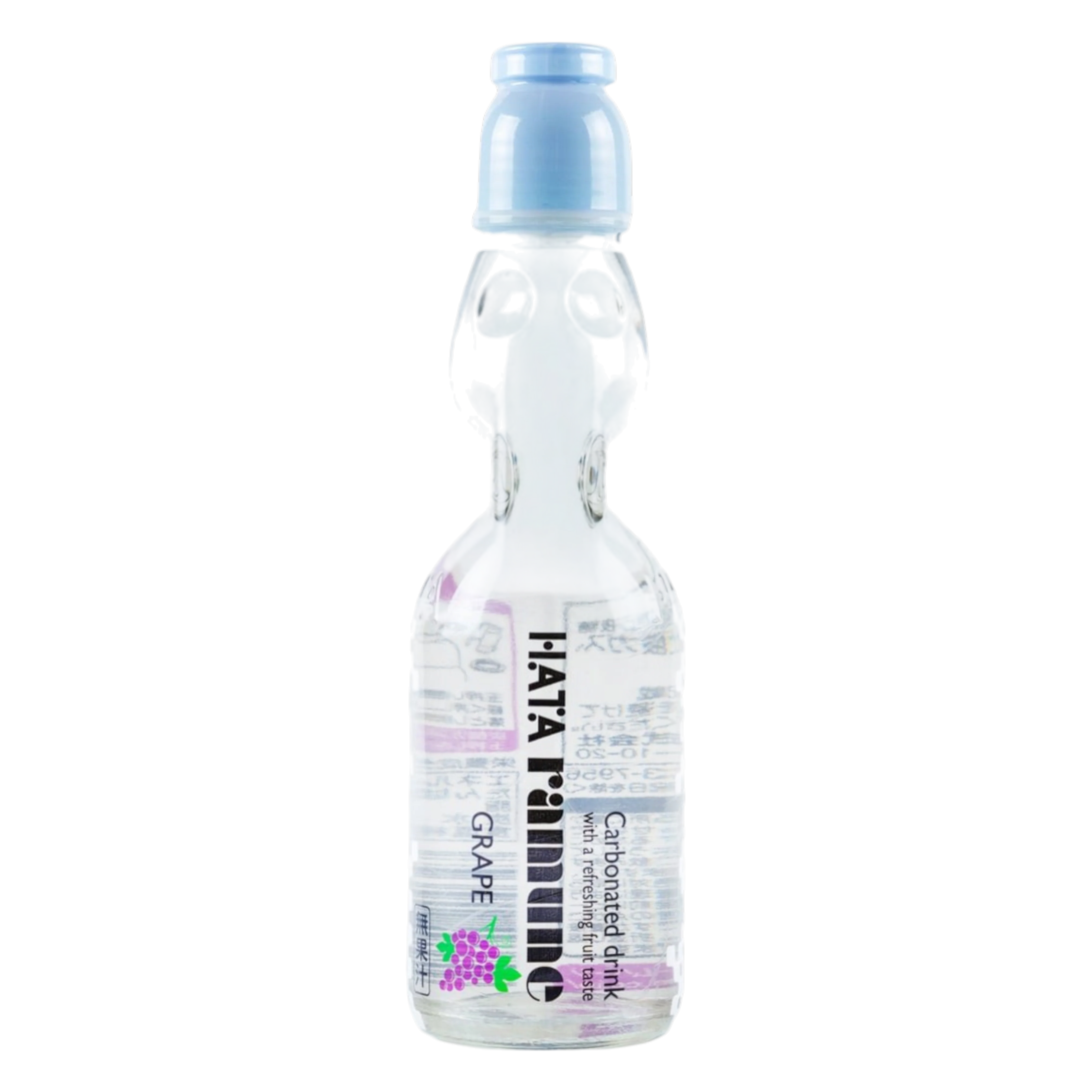 Hatakosen Clear Fruits Grape Ramune - 6.8fl.oz (200ml)