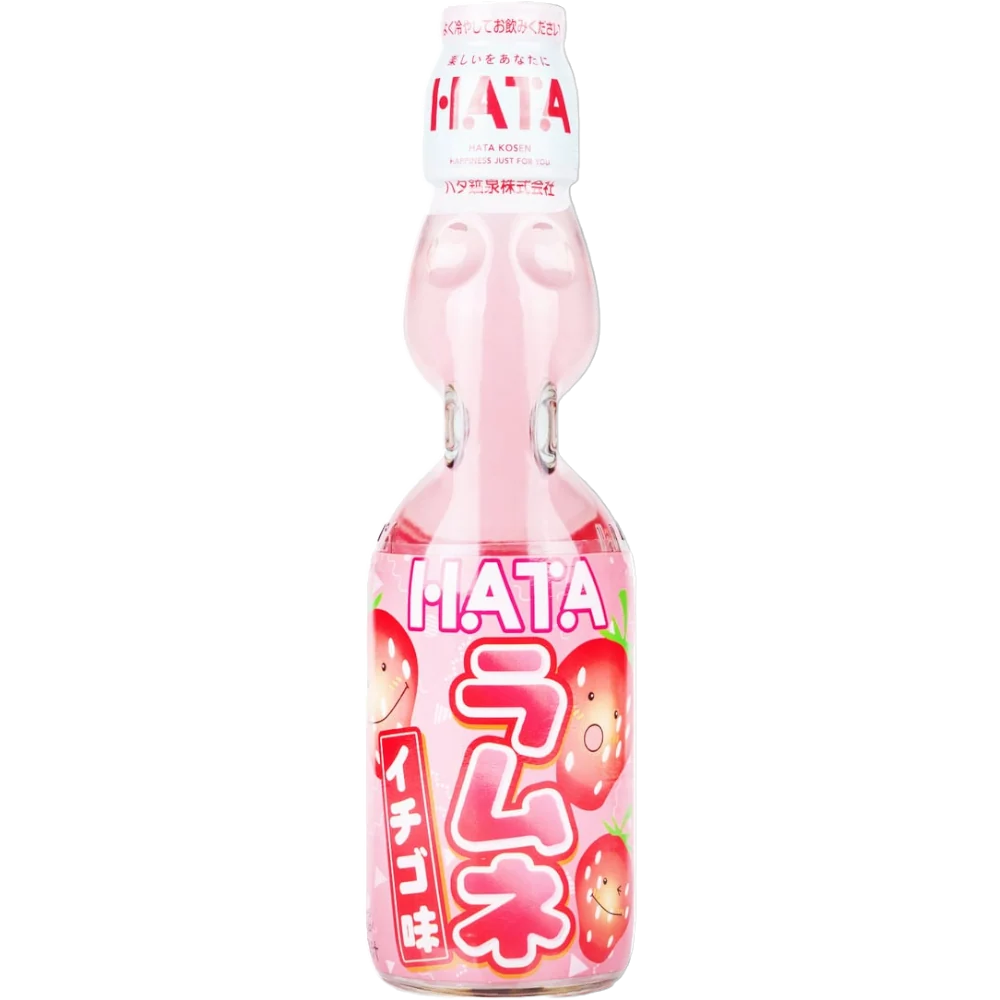 Hatakosen Strawberry Ramune Soda - 6.8fl.oz (200ml)