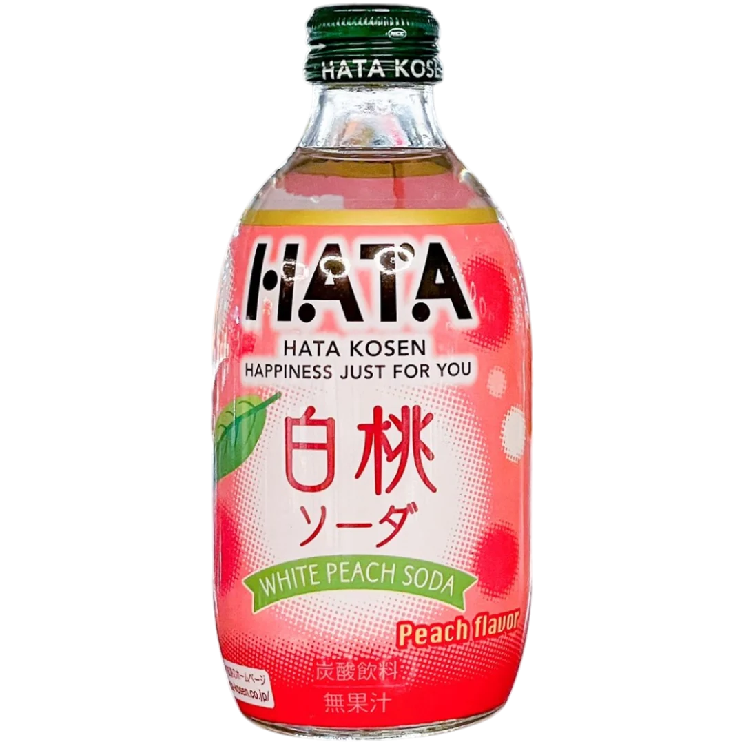 Hatakosen White Peach Soda Glass Bottle - 10.1fl.oz (300ml)