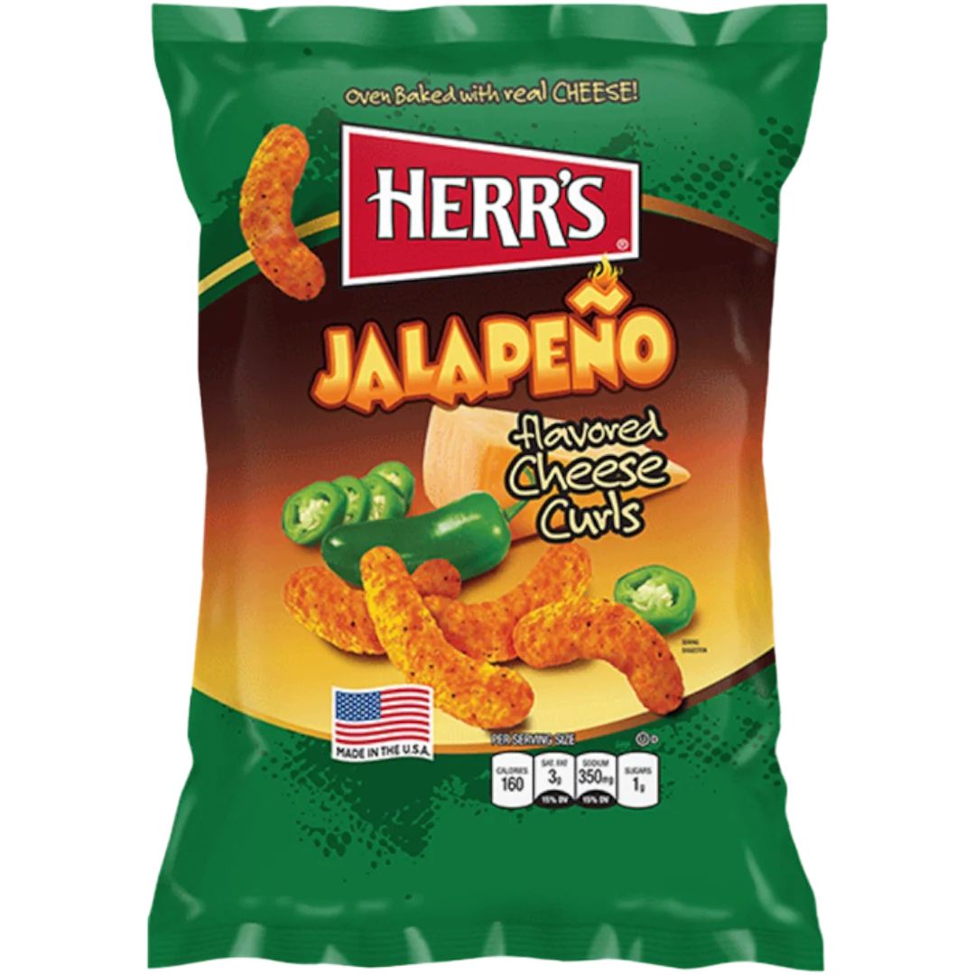 Herr's Jalapeno Cheese Curls - 1oz (29g)
