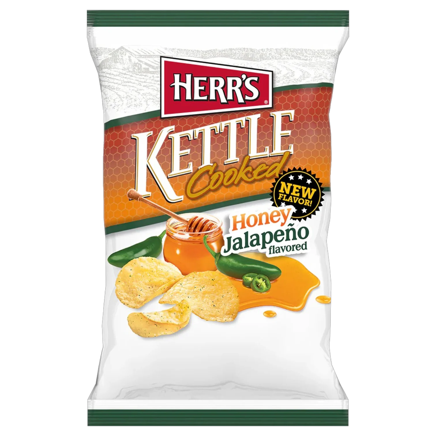 Herr's Honey Jalapeno Kettle Cooked Potato Chips - 5oz (141.8g)