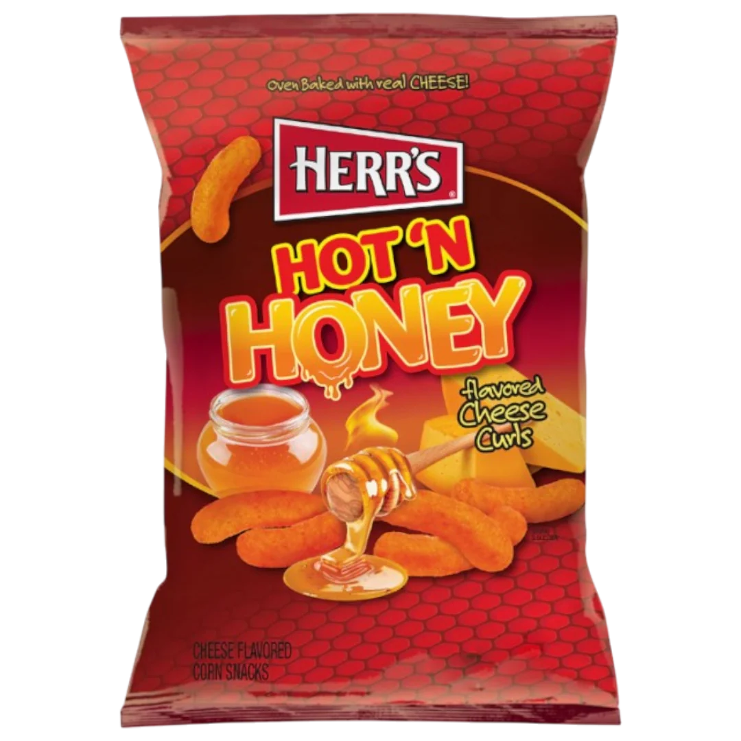 Herr's Hot'N'Honey Cheddar Cheese Curls - 6oz (170g)