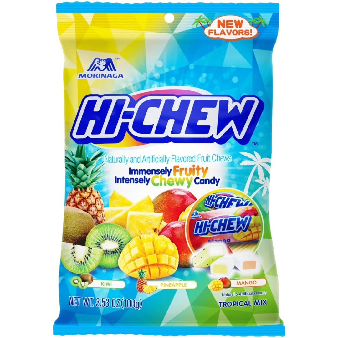 Hi-Chew Tropical Mix Peg Bag - 3.53oz (100g)