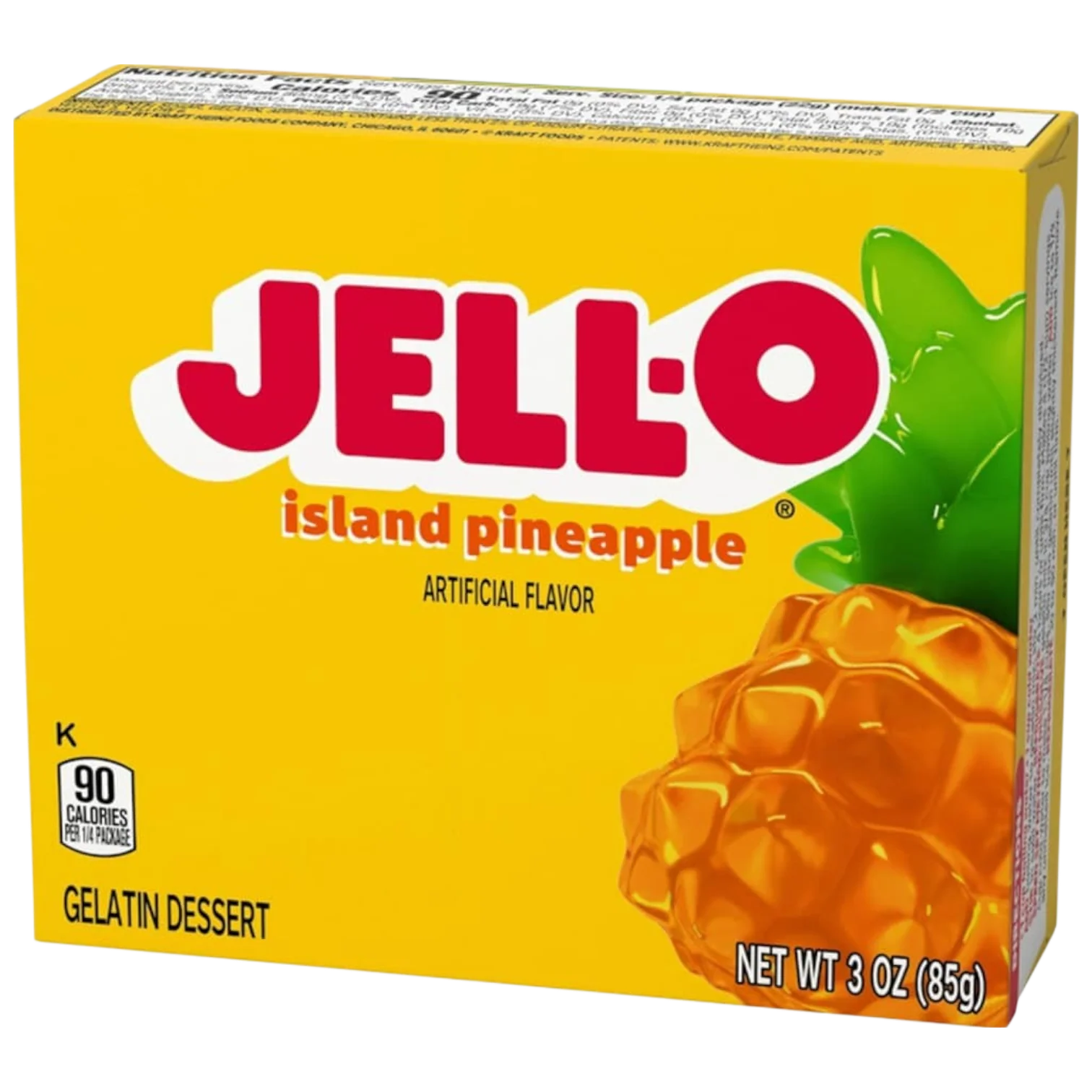 Jell-O Island Pineapple Gelatine - 3oz (85g)