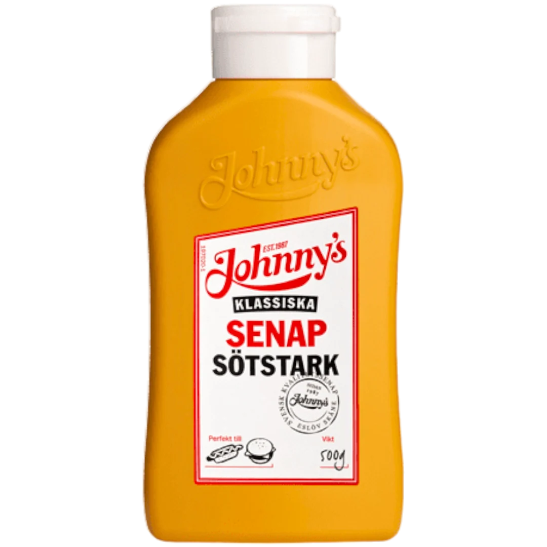 Johnnys Senap Sotstark Hot & Sweet Mustard (Sweden) - 17.6fl.oz (500g)