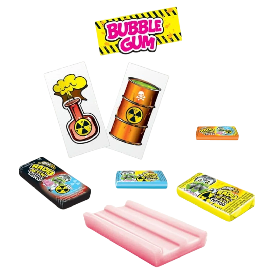 Johny Bee Radio Active Gum - 0.17oz (5g)