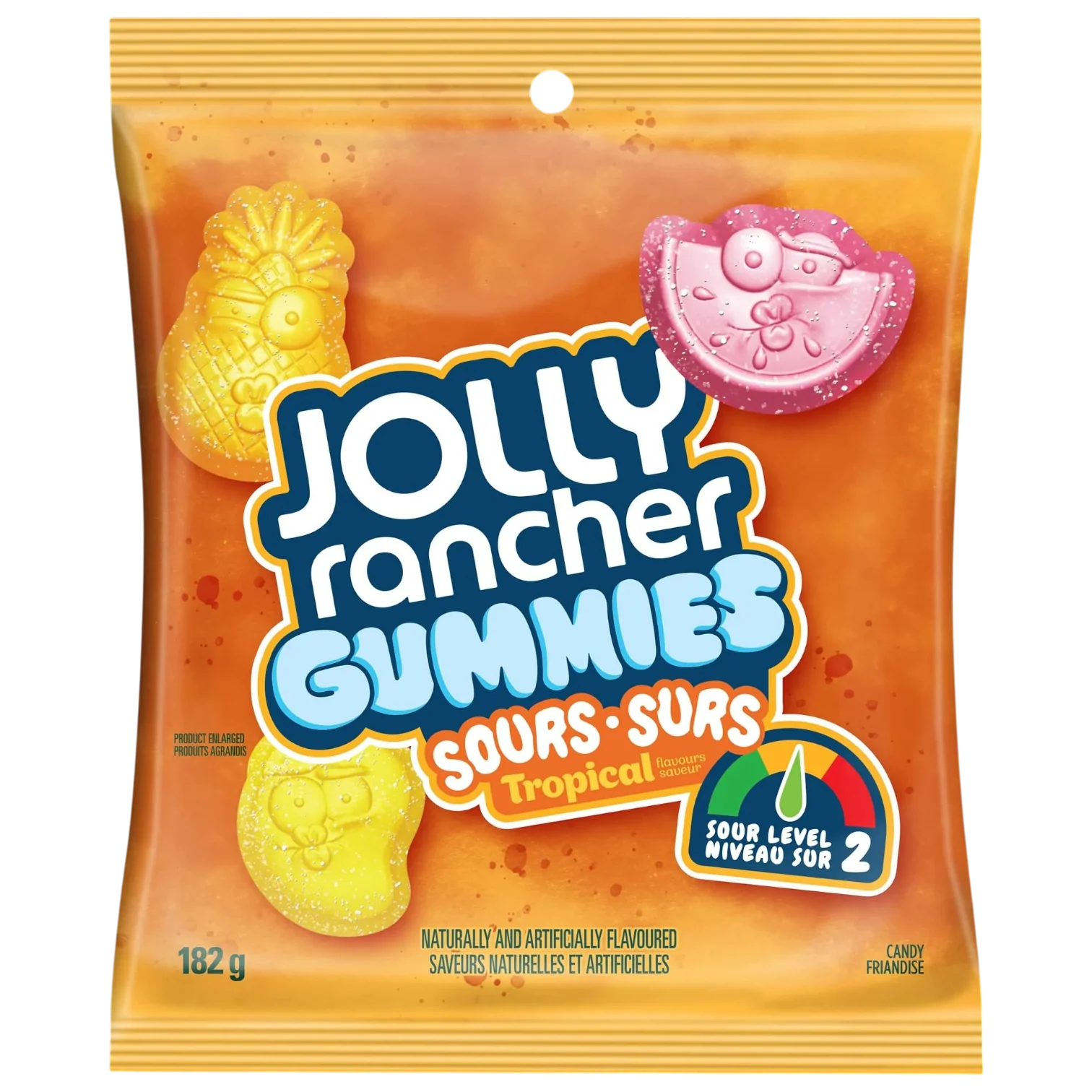 Jolly Rancher Sour Gummies Tropical Peg Bag (Canada) - 6.42oz (182g)