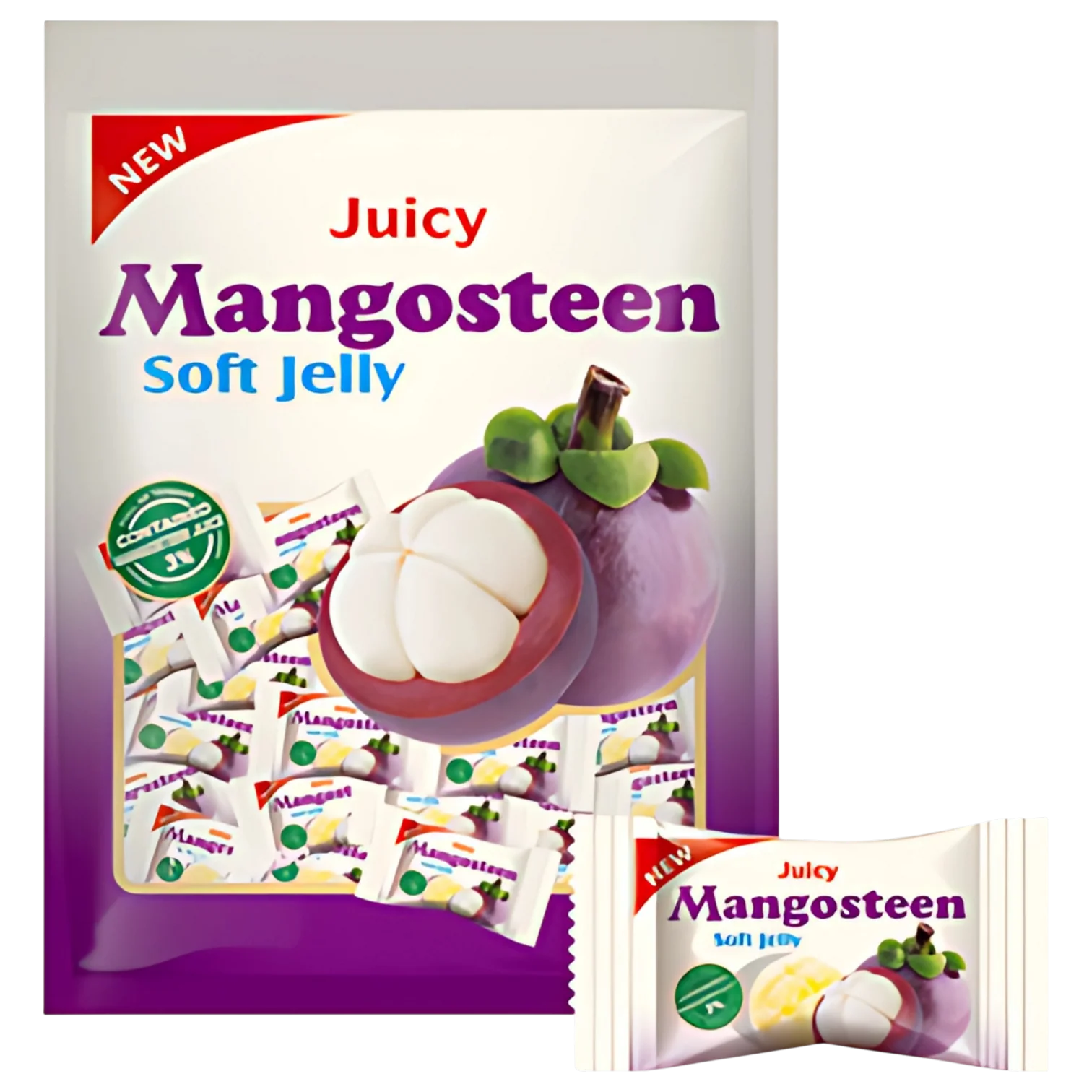 Juicy Mangosteen Soft Jelly Gummies - 3.5oz (100g)