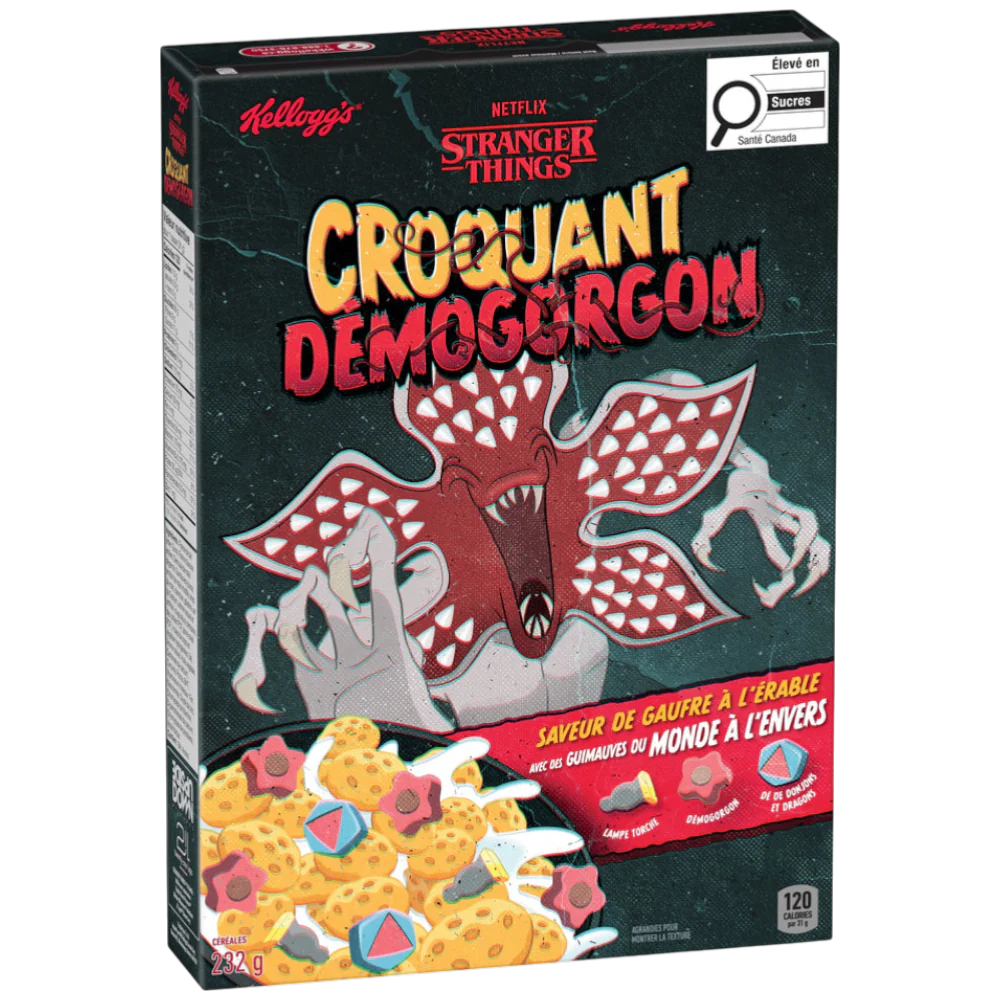 Kellogg's Stranger Things Demogorgon Crunch Cereal - 8.2oz (232g)