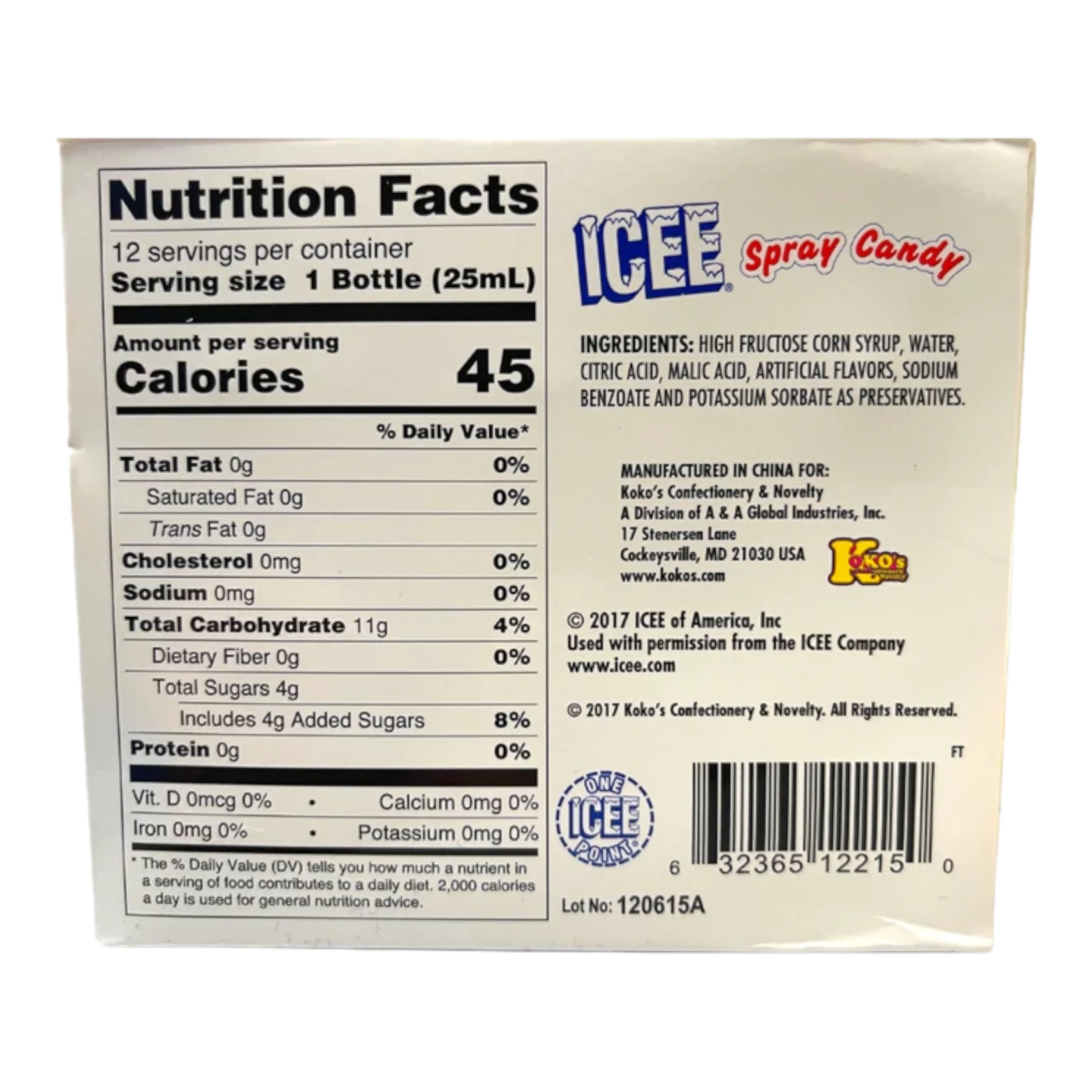 KoKo's ICEE Spray Candy - 0.85fl.oz (25ml) - Image 2