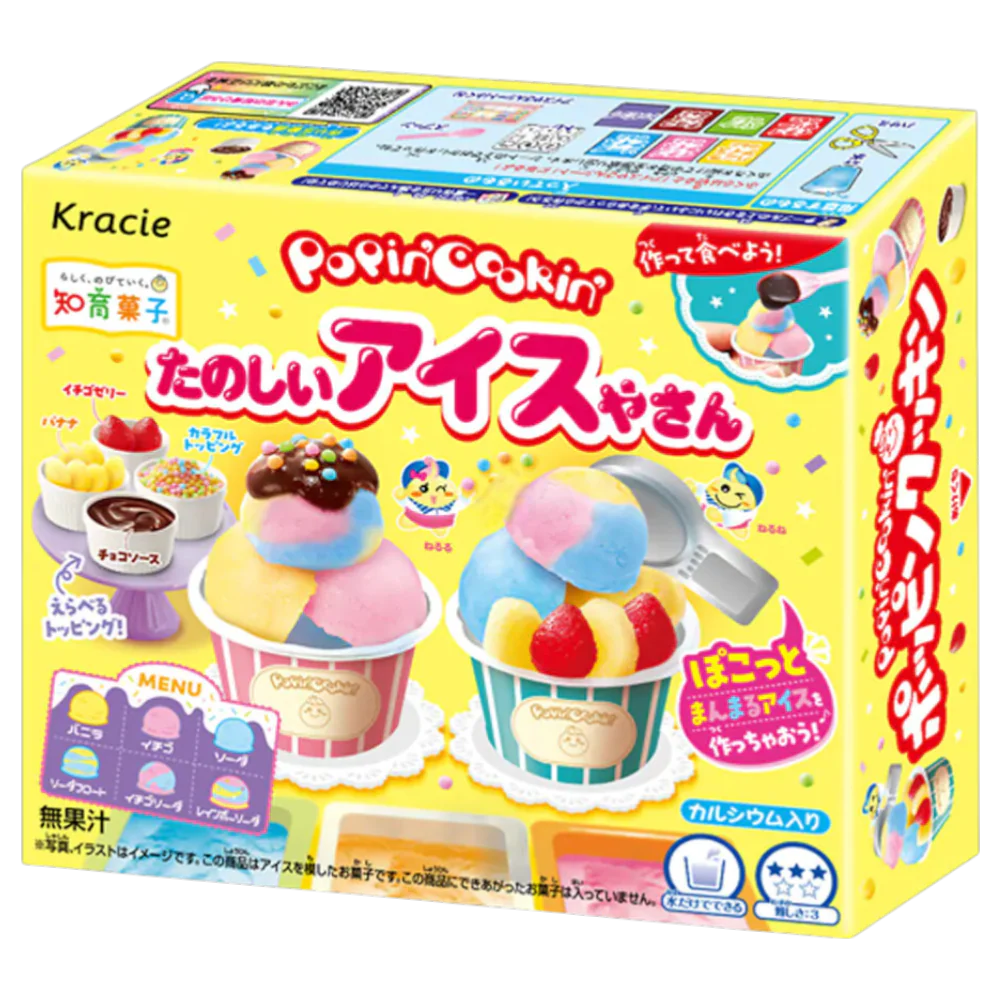 Kracie Popin'Cookin Fun Ice Cream Shop DIY Candy Kit (Japan) - 0.9oz (26g)