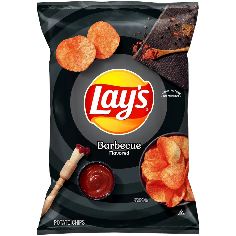 Lay's Barbecue Flavoured Potato Crisps Share Bag - 6.5oz (184.2g)