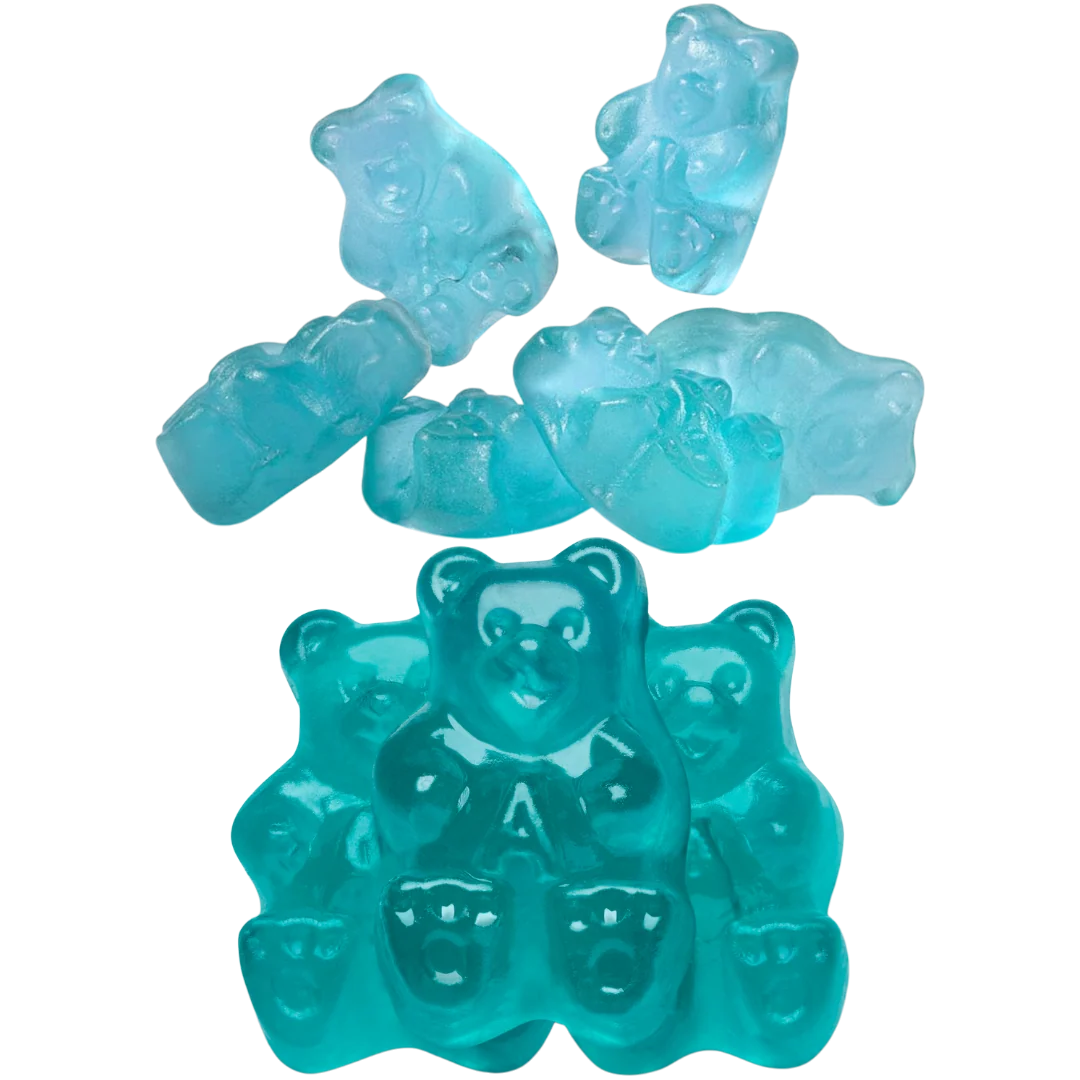 Light Blue Watermelon Gummy Bears - Image 2